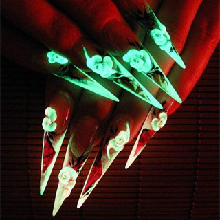 Технология изготовления самосветящихся ногтей. 